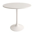 thumbnail image 1 of Velets Table Ronde Tulipe Mi-Siècle Moderne avec Base Piédestal, Table de Salle à Manger Ou Table Basse pour Salon et Cuisine, Blanc, 36′′, 1 of 5