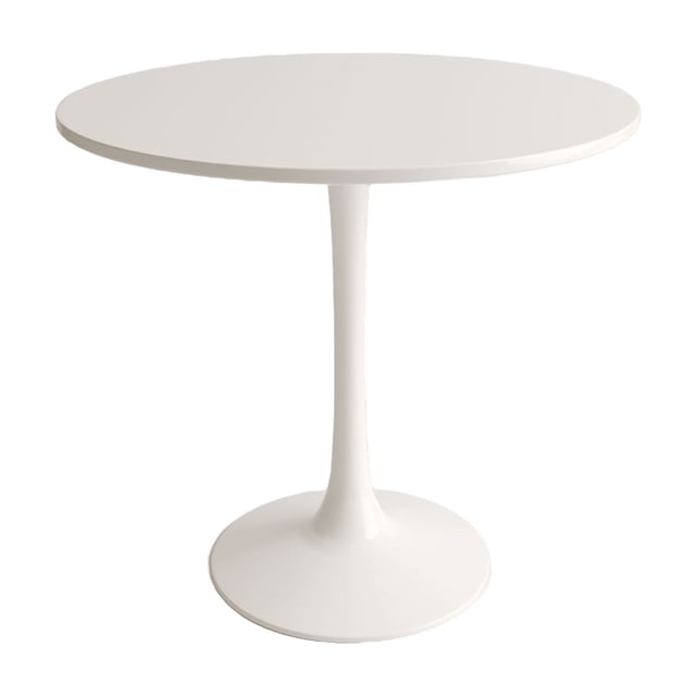 Velets Table Ronde Tulipe Mi-Siècle Moderne avec Base Piédestal, Table de Salle à Manger Ou Table Basse pour Salon et Cuisine, Blanc, 36′′. Cette Table Présente un Dessus Rond Blanc Épuré et une Base Piédestal stable de Style Tulipe, Idéale pour les Petits Espaces comme les Coins-Déjeuners Ou les Appartements. Sa Conception Polyvalente Lui Permet de Fonctionner comme Table à Manger, Table Basse Ou surface de Travail, avec une surface Lisse et Facile à Nettoyer.
