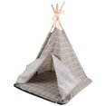 thumbnail image 1 of OULII Cat Bed Washable Grey Tent Shape Good Air Permeability for Indoor Use 1Pack, 1 of 8