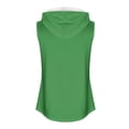 thumbnail image 3 of IROINID Débardeurs d'Entraînement pour Femmes, Chandail à Capuchon de Sport Ample à Col Rond Vert TG, 3 of 4