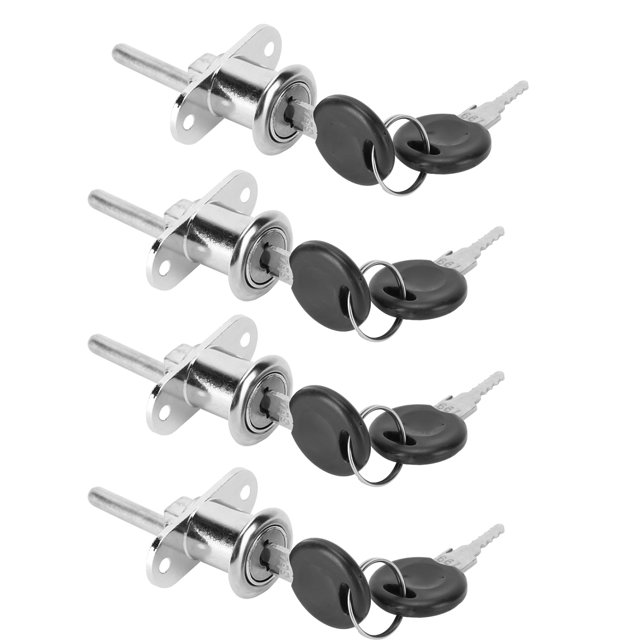 Ccdes 4Pcs Zinc Alloy Cam Lock for Drawer Office Triple Cabinet Desk Hardware Accessories,Lock Set,Cam Lock