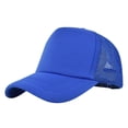 thumbnail image 2 of Mens and Womens Sponge Color Matching Simple Casual Peaked Cap Travel Holiday Sports Baseball Cap, 2 of 4