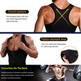thumbnail image 5 of Men Shapewear Slimming Body Shaper Compressed Shirt Tank Top with Zipper Underwear for Tummy Control,, 5 of 5
