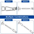 thumbnail image 3 of 80Pcs Shade Sail Hardware Kit Stainless Steel Heavy Duty Sun Shade Installation Kit Triangle Rectangle Square for Outdoor Garden Patio Yard, 3 of 9