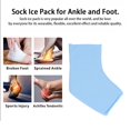 thumbnail image 4 of Ankle Ice Pack Wrap, Ankle Gel Ice Pack Comfortable Flexible Durable Reusable Ankle Cold Compression Wrap For Plantar Fasciitis , Ankle Swelling, Achilles Tendinitis, 4 of 8