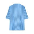 thumbnail image 5 of Chemises à Manches Courtes pour Femmes, Blouse Ample Imprimée Décontractée, 95 % Polyester, 5 % Spandex, pour Gym, Quotidien & Été, 5 of 5