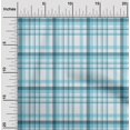 thumbnail image 2 of oneOone Georgette Viscose Light Blue Fabric Plaid Sewing Craft Projects Fabric Prints By Yard 42 Inch Wide, 2 of 4