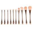 thumbnail image 1 of 10pcs Professionnel Maquillage Brosse Ensemble Ombre à Paupières Correcteur Fard à Joues Brosse Cosmétique Ensemble Rose Or, 1 of 14