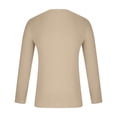 thumbnail image 4 of RXIRUCGD T-shirt Tricoté d'Été Uni à Col Rond à Manches Courtes pour Homme, Kaki, Taille : M, 4 of 5