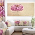 thumbnail image 1 of Pink Flower in Vase Watercolor - Floral Canvas Art Print, 1 of 3