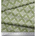 thumbnail image 3 of Soimoi Modal Satin Fabric Floral Block Print Fabric by The Yard 42 Inch Wide, 3 of 3