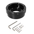 thumbnail image 1 of 70mm Stee Wheel Adapter Plate, Aluminum Alloy, for Logitech , Spare Parts, Replace Accessories Racing Car Modification , Black, 1 of 8