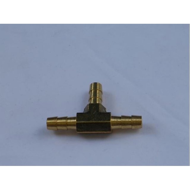 Helix Racing Raccord de Coupleur 053-1460 1/4 Pouce Raccord de Tuyau; Tee; Sans Joint Torique; Sans Écrou de Confinement; Laiton; Simple