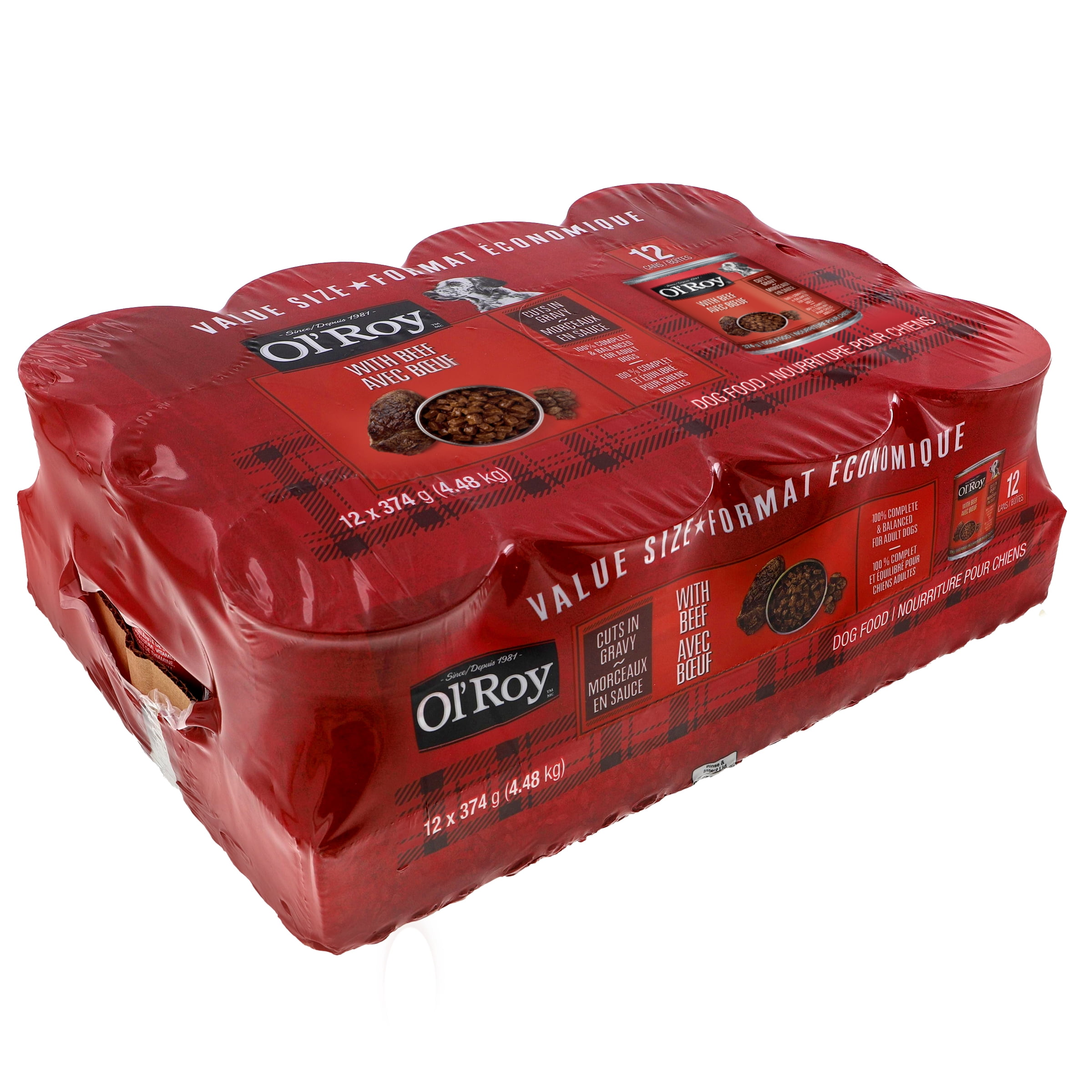 Ol' Roy Wet Dog Food with Beef 4.48kg