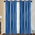 thumbnail image 1 of Innerwin Rideaux pour Fenêtres Écoénergétiques Assombrissants, Panneaux à Oeillets, Rideau de Luxe Occultant pour Fenêtre, Isolé Thermiquement, Moderne, Protection UV, Intimité, Bleu Marine 108*215 cm, 1 of 2
