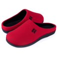 thumbnail image 1 of RockDove Chaussons en Mousse à Mémoire de Forme Bicolores pour Femmes, Taille 7-8 US Femmes, Rouge/noir, 1 of 10