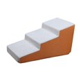 thumbnail image 2 of S SERENABLE Dog Stairs Ramp 3 Steps Portable Elegant Pet Steps for Pet Accessories Puppy Orange, 2 of 9
