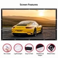 thumbnail image 2 of Foldable No Crease Soft Projector Screen Holes Hanging Portable Home Movie Meeting Screen (72inch 16:9), 2 of 8