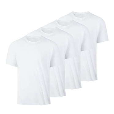 cfhntfmh Lot de 4 T-Shirts de Gym pour Hommes Été Séchage Rapide Manches Courtes Col Rond T-Shirts Unis Hauts de Sport de Course