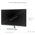 thumbnail image 3 of ViewSonic 32" 1080p Frameless Widescreen IPS Monitor with Screen Split Capability HDMI and DisplayPort, 1920x1080, Silver, VX3276-MHD, 3 of 6