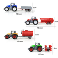 thumbnail image 4 of Die-cast Farm Vehicles Tractor Engineering Car Mini Car Engineering Car Model Model Tractor Toys Model for Kids Xmas Gifts A Dump Truck, 4 of 6