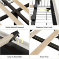 thumbnail image 4 of Ourlova Full Upholstered Bed Frame with Headboard and 4 Storage Drawers, Charging Station, Noise-Free, No Box Spring Needed, Easy Assembly Full Size, 4 of 7