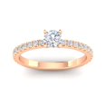 thumbnail image 1 of 3/4 Carat TW Round Natural Diamond Engagement Rings in 10k Rose Gold, 1 of 2