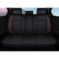 thumbnail image 4 of Maidao Car Seat Covers Leather Set for Mercedes-Benz for B160 2009-Present 5 Seats Airbag Compatible Water Resistant Front Rear Cushion Protector Red, 4 of 7