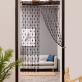 thumbnail image 3 of Binwennn Rideau de Douche Lumières 8 Pieds Rideaux Rideaux Assombrissants Porte Fenêtre Séparateur Corde 50x2 00cm Rideau Rideau Voilage Cœur Maison, 3 of 3