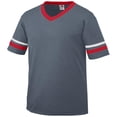 thumbnail image 1 of 360A Adult Sleeve Stripe Jersey, Graphite, Red, White - Medium, 1 of 1