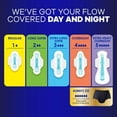 thumbnail image 2 of Always Maxi Serviettes de Nuit avec Ailes pour Femmes, Taille 5, Absorption Extra Forte, Non Parfumées, 36 Unités, 2 of 5