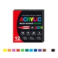 thumbnail image 1 of Painting Supplies – Stellaya Acrylic Markers For Coloring Books & Adult Coloring Pages Liquid Marker Set For Writing Drawing & Craft Projects 2ML Tips, 1 of 2