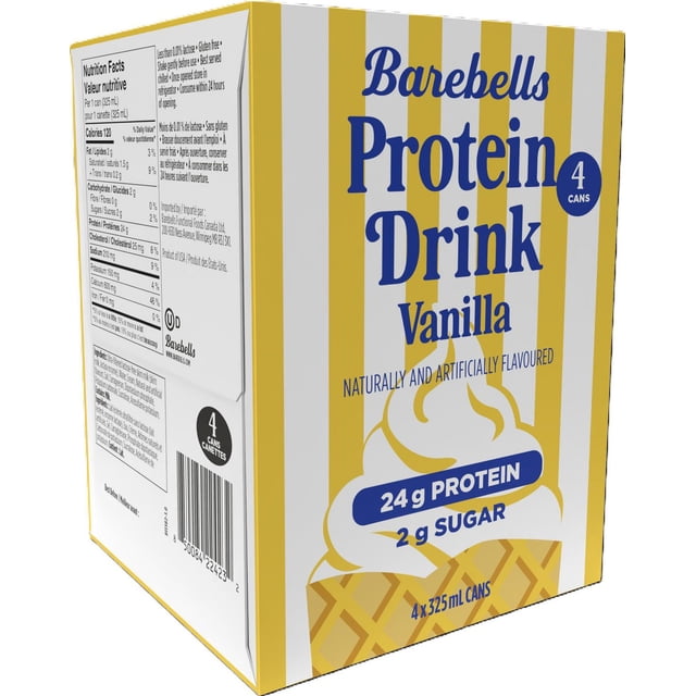 Barebells Protein Drink Vanilla 325ml (4 Pack)