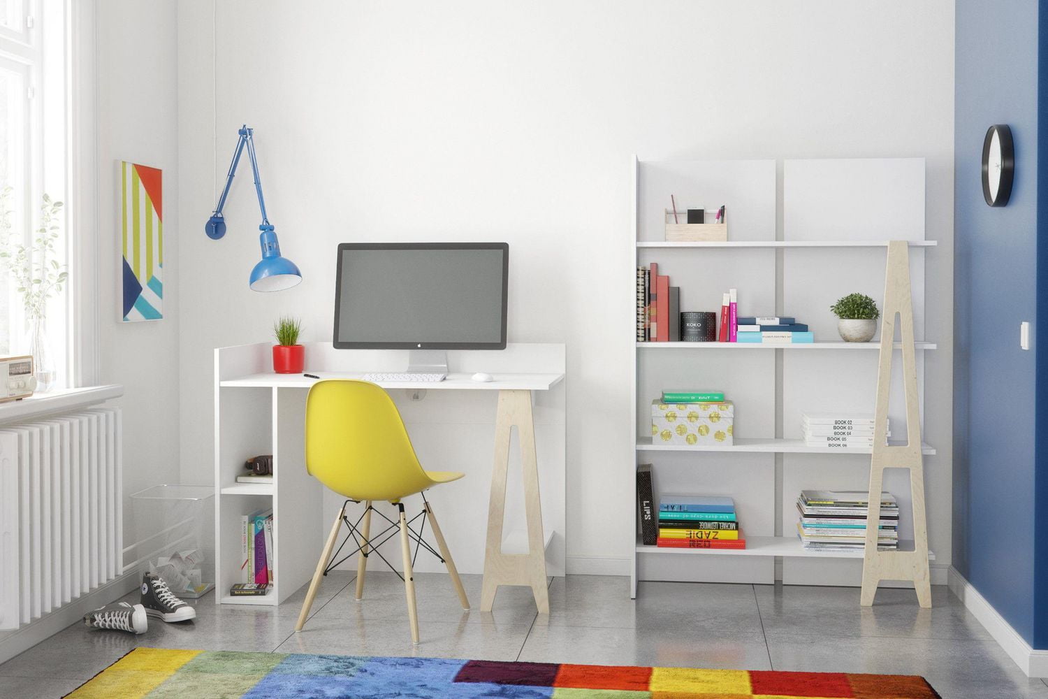 Nexera Bureau avec rangement ouvert Atypik