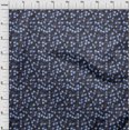 thumbnail image 4 of oneOone Viscose Jersey Blue Fabric Floral Sewing Craft Projects Fabric Prints By Yard 60 Inch Wide, 4 of 5