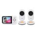 thumbnail image 1 of VTech VM3254-2 2 Camera 2.8” Digital Video Baby Monitor with Night Light, White, 1 of 9