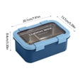 thumbnail image 3 of EGNMCR Lunch Box Compartment Lunch Box For Office Workers Temperature Lightweight Students With Rice Divider Stainless Steel Insulation Lunch Box Bento lunch boxes, 3 of 6