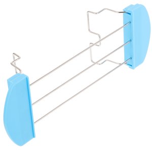 OULII Grill Toaster Rack Sky Blue Iron Non Slip Base Sandwich Holding 1Pcs