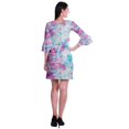 thumbnail image 4 of Moomaya Robe Courte Imprimée pour Femmes, Manches Évasées, Coupe Droite, Robes pour Femmes, Vêtements d'Été Décontractés, 4 of 6