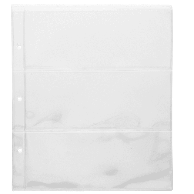 Miangastore Protège-Factures Pochettes Transparentes en PVC 10 Pages 9.8x7.9x0.004 Po