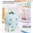 thumbnail image 3 of PP Kids Egg Shape Pen Holder Portable PP Plastic Cartoon Large Capacity Wide Mouth Ruler Rubber Glue Container Birthday Gift Green, 3 of 9