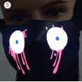 thumbnail image 3 of LED Luminous Flashing Face Mask Party Masks Light Up Dance Halloween Cosplay, 3 of 5