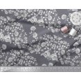 thumbnail image 2 of Soimoi Moss Tissu Georgette Feuilles & Floral Imprimé au Mètre 42 Pouces de Large, 2 of 3