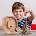 thumbnail image 3 of Agiferg Personalized Wooden Name Money Box Wooden Deposit Box Twenty Six English Letters, 3 of 6