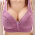 thumbnail image 1 of AherBiu Womens Plus Size Bras Large Bust Full Coverage Wireless High Supportive Bralette Solid Color Push up Bras, 1 of 7