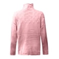 thumbnail image 4 of Besolor Chandails à Col Roulé pour Femmes Manches Longues Décontractées Tricot Torsadé Pull Ample Automne Hiver, 4 of 4