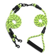 Amdohai Dog Leash Reflective Dog Leash Dog Training Leash for 2 Dogs with Comfortable Padded