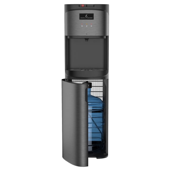 Emeril Lagasse Chargement par le bas, filtre intégré, carafe de recharge à n'importe quel robinet N'achetez plus jamais d'eau, acier noir