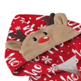 thumbnail image 4 of Christmas Family Matching Jumpsuits Pajamas Santa/Tree/Print Hooded Long Sleeve Zipper Onesie Rompers Pjs, 4 of 7