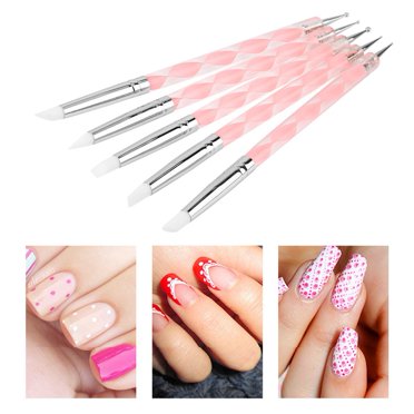 5 Pcs Clay Sculpting Tool, Double Head  Clay Tools Dotting Pen Silicone Tips Art Dotting Tools Pen DIY Indentation Tool Clay Stylus Modelling Pen For DIY Crafting
